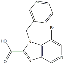 1-benzyl-7-bromo-1H-imidazo[4,5-c]pyridine-2-carboxylic acid Structure