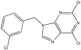 2,6-dichloro-9-(3-chlorobenzyl)-9H-purine Structure