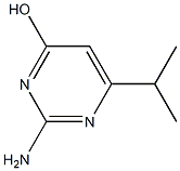 2-amino-6-(1-methylethyl)pyrimidin-4-ol Structure