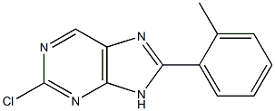 2-chloro-8-(2-methylphenyl)-9H-purine Structure