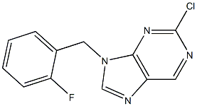 2-chloro-9-(2-fluorobenzyl)-9H-purine Structure