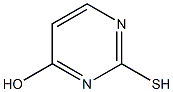 2-sulfanylpyrimidin-4-ol 구조식 이미지
