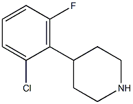 4-(2-chloro-6-fluorophenyl)piperidine Structure