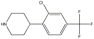 4-[2-chloro-4-(trifluoromethyl)phenyl]piperidine Structure