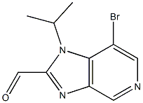 7-bromo-1-(1-methylethyl)-1H-imidazo[4,5-c]pyridine-2-carbaldehyde Structure