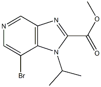 methyl 7-bromo-1-(1-methylethyl)-1H-imidazo[4,5-c]pyridine-2-carboxylate Structure