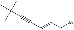 (Trans)1-Bromo-6,6-dimethyl-2-heptene-4-yne 구조식 이미지