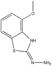 4-METHOXY-2(3H)-BENZOTHIAZOLONEHYDRAZONE 구조식 이미지