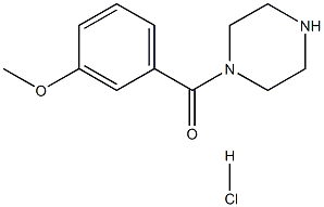 1-(3-METHOXYBENZOYL)PIPERAZINE HYDROCHLORIDE 구조식 이미지