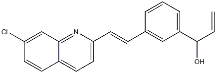 1-[3-(2-(7-CHLORO-2-QUINOLINYL)-ETHENYL)-PHENYL]-2-PROPEN-1-OL Structure