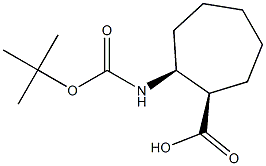 (1R:2S)-BOC-2-AMINOCYCLO-HEPTANECARBOXYLIC ACID 구조식 이미지