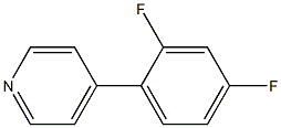 4-(2,4-DIFLUOROPHENYL)PYRIDINE, 95+% 구조식 이미지