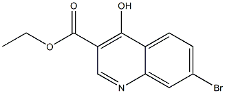 7-BROMO-4-HYDROXYQUINOLINE-3-CARBOXYLIC ACID ETHYL ESTER, 95+% Structure