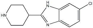 6-CHLORO-2-PIPERIDIN-4-YL-1H-BENZIMIDAZOLE Structure