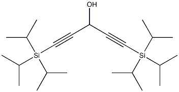 1,5-DI(TRIISOPROPYLSILYL)-1,4-PENTADIYN-3-OL 97% Structure