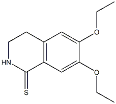 6,7-DIETHOXY-3,4-DIHYDROISOQUINOLINE-1(2H)-THIONE 98% 구조식 이미지