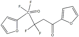 1,1,2,2-TETRAFLUORO-1,4-BIS(2-FURYL)BUTANE-1,4-DIONE 구조식 이미지