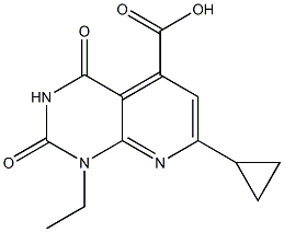7-CYCLOPROPYL-1-ETHYL-2,4-DIOXO-1,2,3,4-TETRAHYDROPYRIDO[2,3-D]PYRIMIDINE-5-CARBOXYLIC ACID Structure