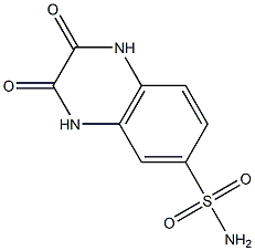 2,3-DIOXO-1,2,3,4-TETRAHYDROQUINOXALINE-6-SULFONAMIDE 구조식 이미지