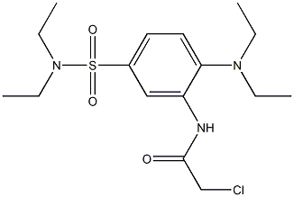 2-CHLORO-N-{2-(DIETHYLAMINO)-5-[(DIETHYLAMINO)SULFONYL]PHENYL}ACETAMIDE Structure