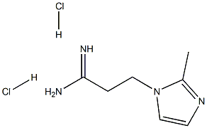 3-(2-Methyl-imidazol-1-yl)-propionamidine 2HCl 구조식 이미지