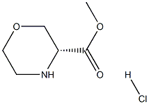 3(R)-Morpholinecarboxylic acid methyl ester HCl 구조식 이미지