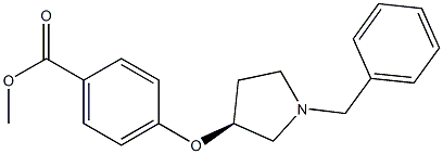 Methyl (3S)-4-(1-benzylpyrrolidin-3-yloxy)benzoate 구조식 이미지
