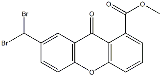 METHYL 7-(DIBROMOMETHYL)-9-OXO-9H-XANTHENE-1-CARBOXYLATE Structure