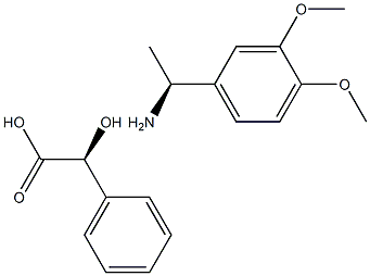 (S)-1-(3,4-DIMETHOXY-PHENYL)-ETHYLAMINE, S-MANDELATE Structure