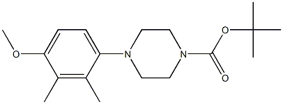 TERT-BUTYL 4-(4-METHOXY-2,3-DIMETHYLPHENYL)PIPERAZINE-1-CARBOXYLATE 구조식 이미지