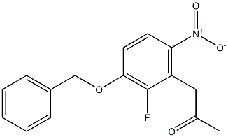 1-(3-BENZOXY-2-FLUORO-6-NITRO-PHENY)ACETONE 구조식 이미지
