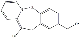 2-METHOXY,11-CHLORO DIBENZO(B,F)THIAZEPINE 구조식 이미지