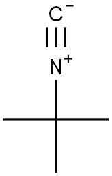 TERTIARY BUTYL ISONITRILE 구조식 이미지