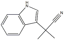 2-(1H-indol-3-yl)-2-methylpropanenitrile 구조식 이미지