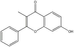 2-PHENYL-7-HYDROXY-3-METHYL-CHROMONE 구조식 이미지