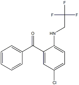 2-[N-(2,2,2-TRIFLUOROETHYL)AMINO]-5-CHLOROBENZOPHENONE Structure