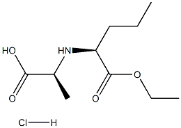 N-[(S)-1-CARBETHOXYBUTYL]-S-ALANINE HYDROCHLORIDE Structure