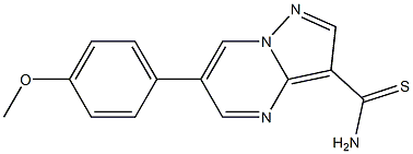 6-(4-methoxyphenyl)pyrazolo[1,5-a]pyrimidine-3-carbothioamide 구조식 이미지