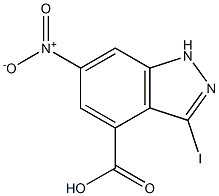 3-IODO-6-NITROINDAZOLE-4-CARBOXYLIC ACID 구조식 이미지