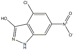 4-CHLORO-3-HYDROXY-6-NITROINDAZOLE Structure