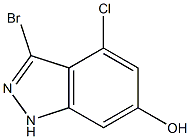 4-CHLORO-6-HYDROXY-3-BROMOINDAZOLE Structure