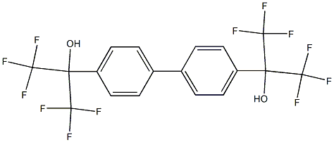 1,1,1,3,3,3-hexafluoro-2-{4'-[2,2,2-trifluoro-1-hydroxy-1-(trifluoromethyl)ethyl][1,1'-biphenyl]-4-yl}propan-2-ol 구조식 이미지