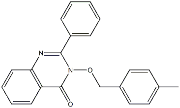 3-[(4-methylbenzyl)oxy]-2-phenyl-3,4-dihydroquinazolin-4-one 구조식 이미지