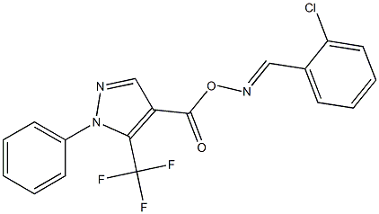 4-[({[(2-chlorophenyl)methylene]amino}oxy)carbonyl]-1-phenyl-5-(trifluoromethyl)-1H-pyrazole Structure