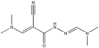 N'-[2-cyano-3-(dimethylamino)acryloyl]-N,N-dimethylhydrazonoformamide Structure