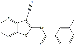 N-(3-cyanofuro[3,2-b]pyridin-2-yl)-3-methylbenzenecarboxamide Structure