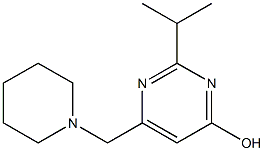 2-isopropyl-6-(piperidinomethyl)-4-pyrimidinol 구조식 이미지