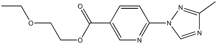 2-ethoxyethyl 6-(3-methyl-1H-1,2,4-triazol-1-yl)nicotinate 구조식 이미지