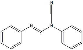 N,N'-diphenylcyanomethanimidamide 구조식 이미지