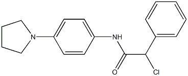 2-chloro-2-phenyl-N-[4-(1-pyrrolidinyl)phenyl]acetamide 구조식 이미지